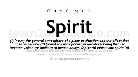 spirits meaning in tamil